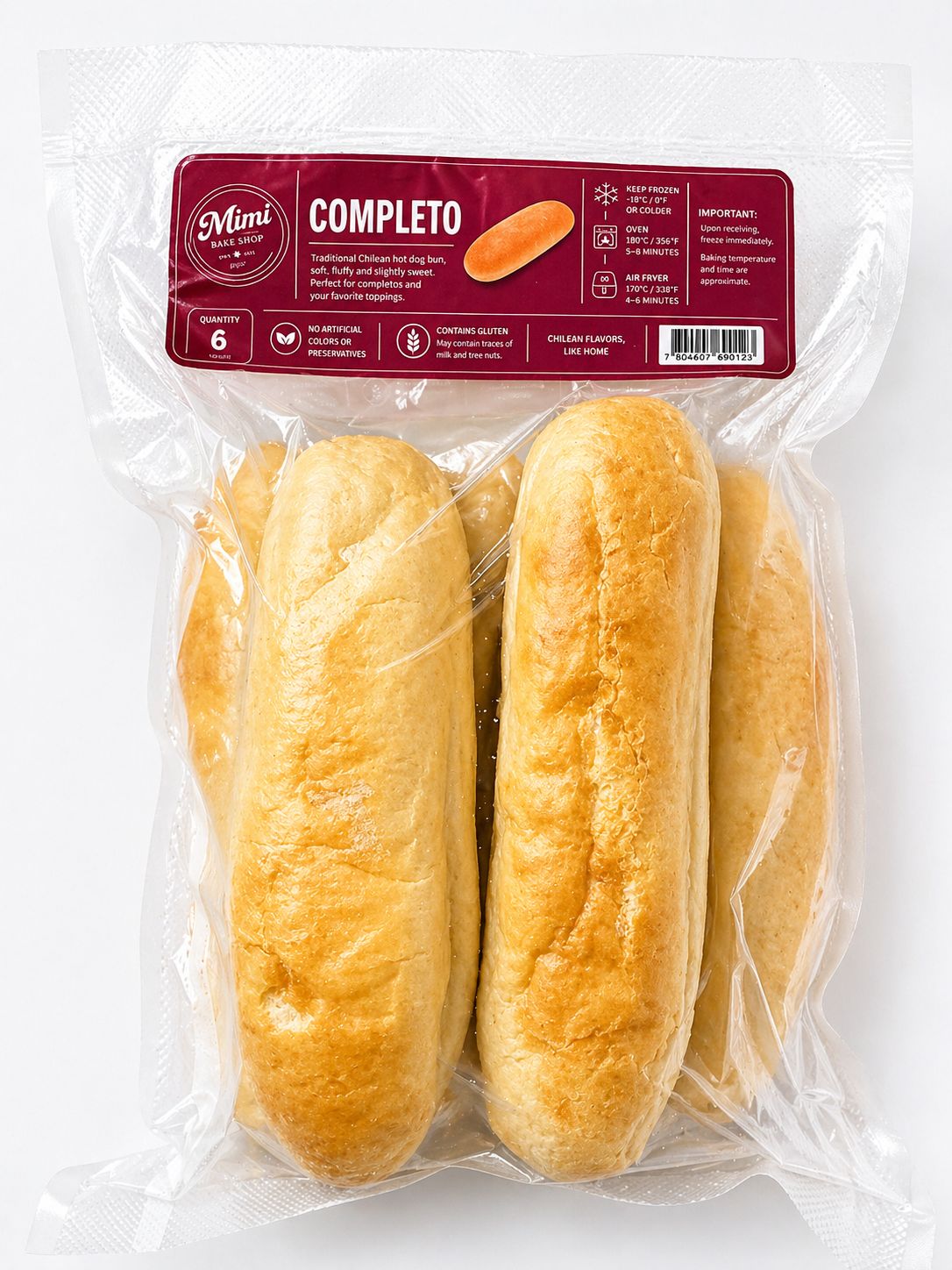 PAN DE COMPLETO (Copihue)  - 6 UNITS par-baked